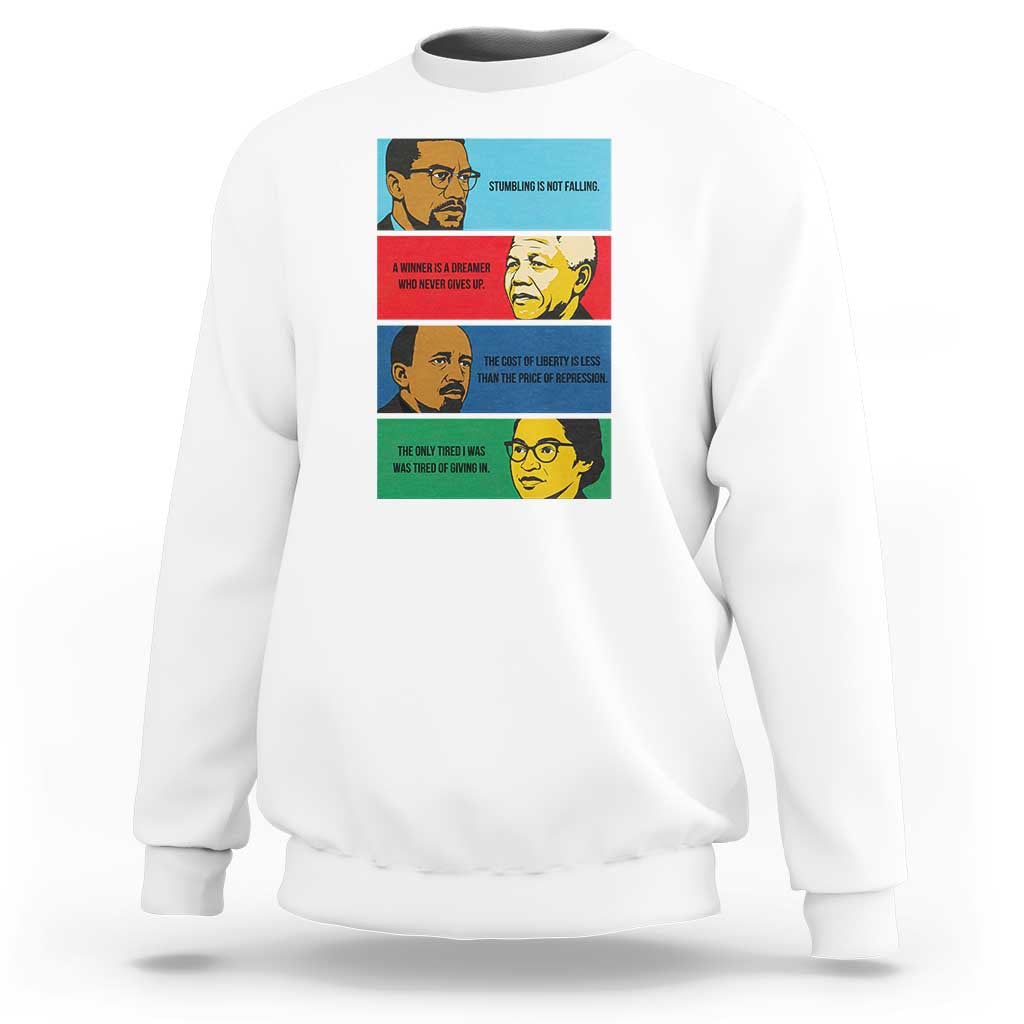 African American Leaders History Quote Gift Sweatshirt
