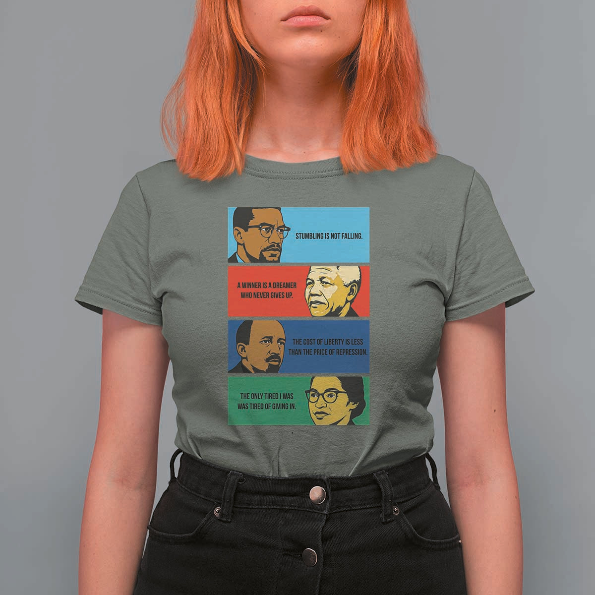 African American Leaders History Quote Gift T Shirt For Women