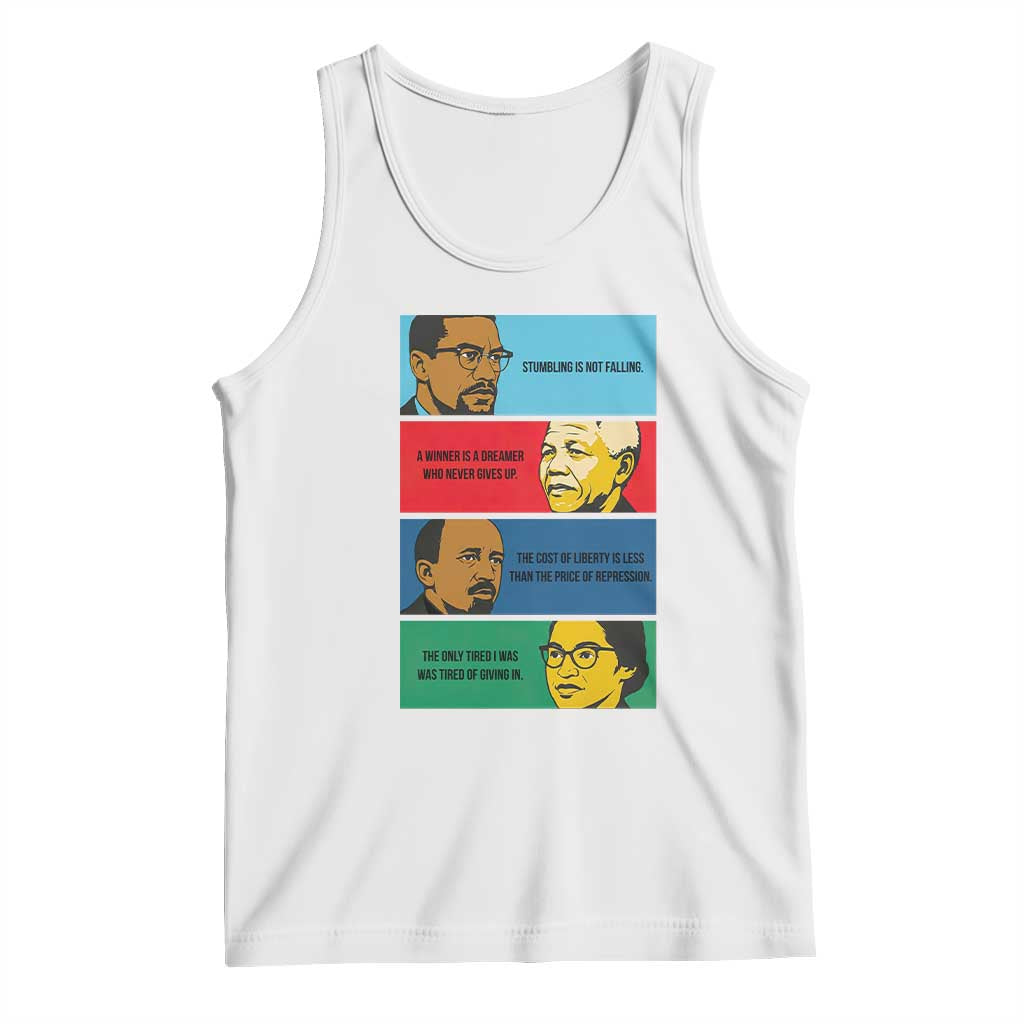 African American Leaders History Quote Gift Tank Top