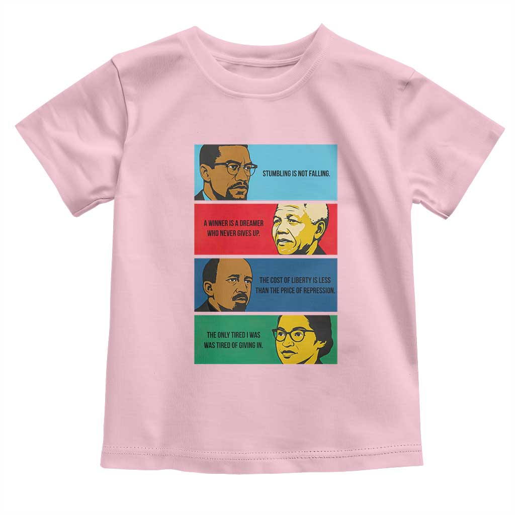 African American Leaders History Quote Gift Toddler T Shirt