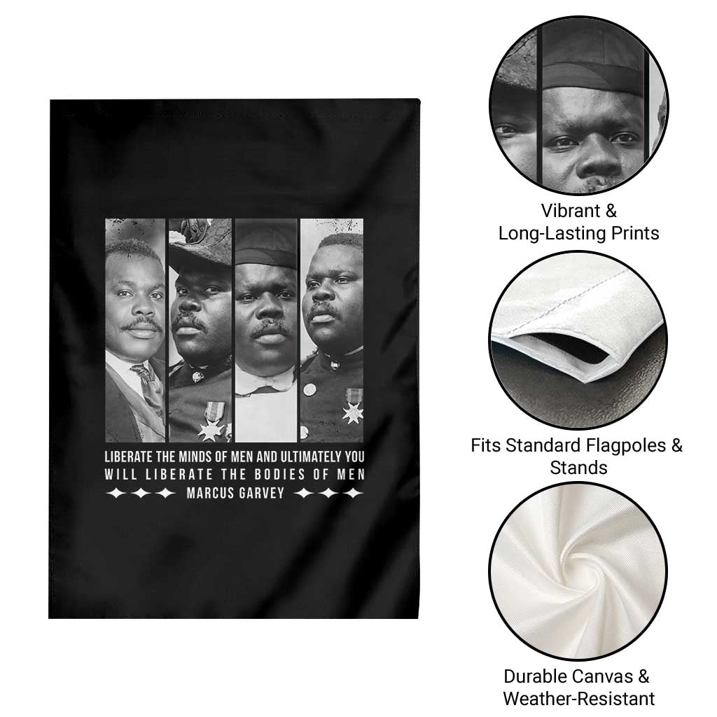 Marcus Garve Quote Garden Flag Liberate The Minds Of Men