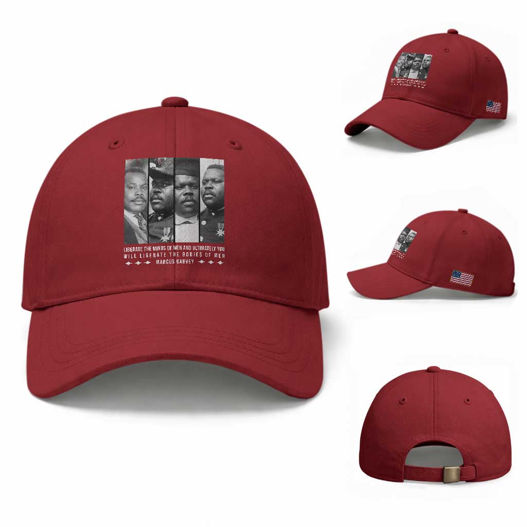 Marcus Garve Quote Baseball Cap Liberate The Minds Of Men