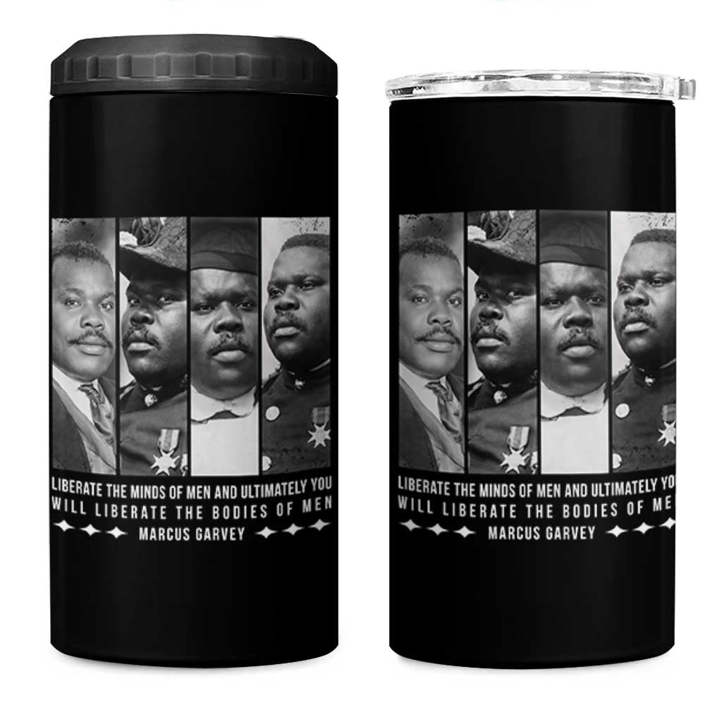 Marcus Garve Quote 4 in 1 Can Cooler Tumbler Liberate The Minds Of Men