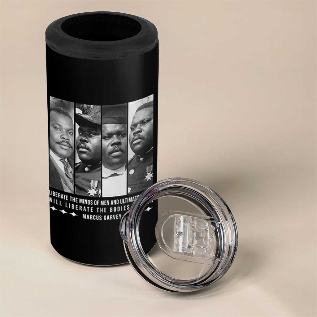 Marcus Garve Quote 4 in 1 Can Cooler Tumbler Liberate The Minds Of Men