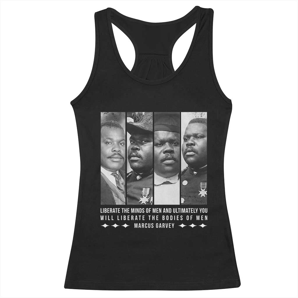 Marcus Garve Quote Racerback Tank Top Liberate The Minds Of Men