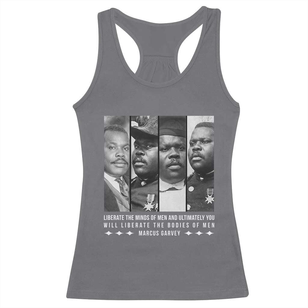 Marcus Garve Quote Racerback Tank Top Liberate The Minds Of Men