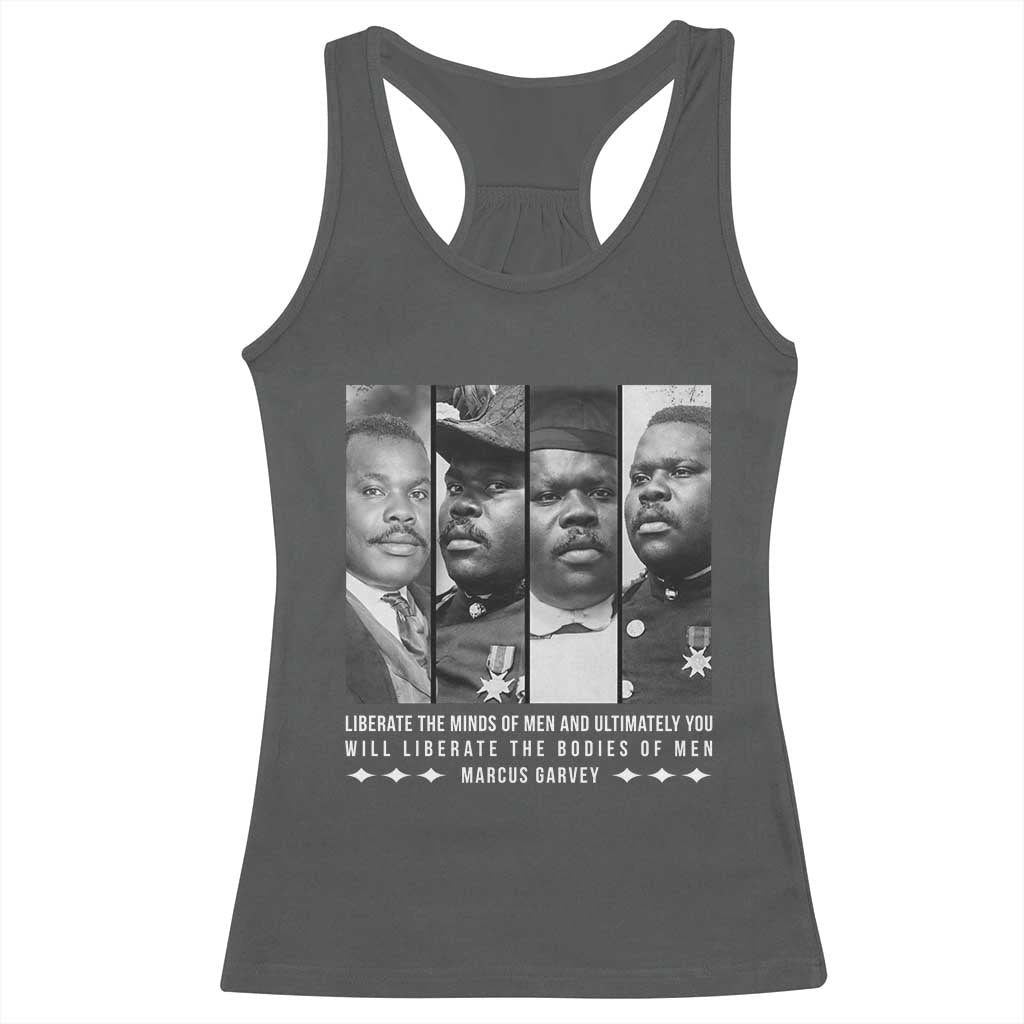 Marcus Garve Quote Racerback Tank Top Liberate The Minds Of Men
