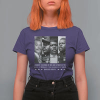Marcus Garve Quote T Shirt For Women Liberate The Minds Of Men