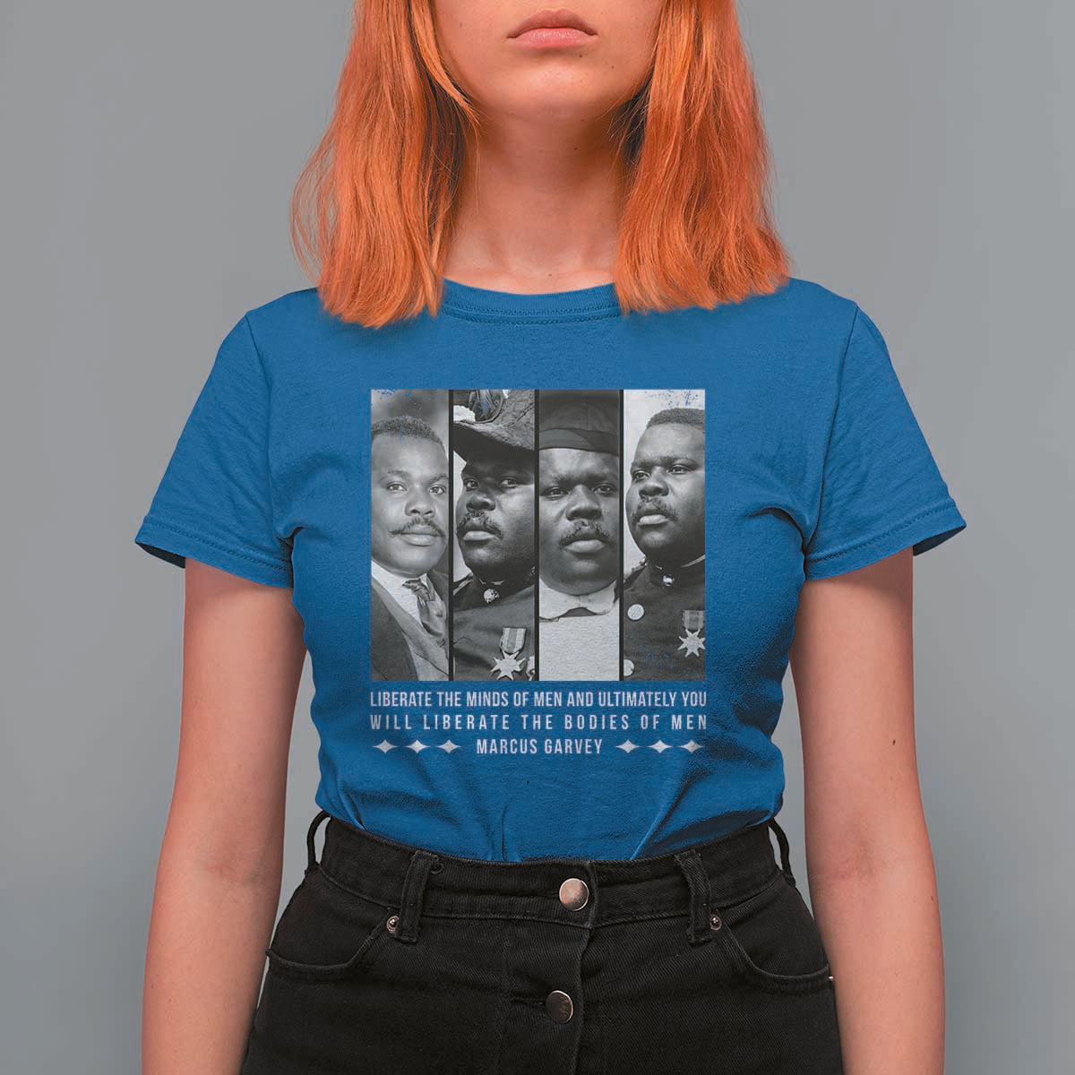 Marcus Garve Quote T Shirt For Women Liberate The Minds Of Men