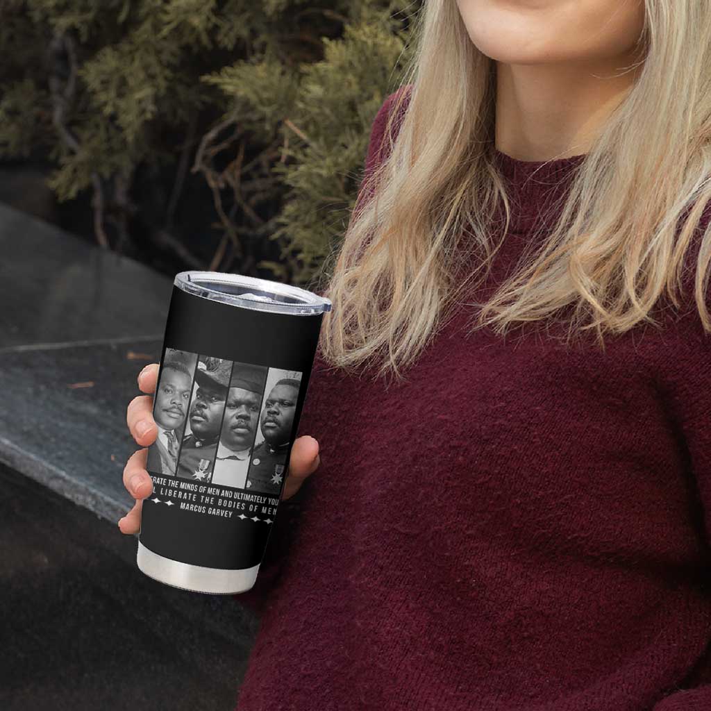Marcus Garve Quote Tumbler Cup Liberate The Minds Of Men