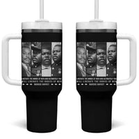 Marcus Garve Quote Tumbler With Handle Liberate The Minds Of Men
