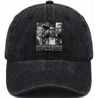 Marcus Garve Quote Washed Cotton Baseball Cap Liberate The Minds Of Men