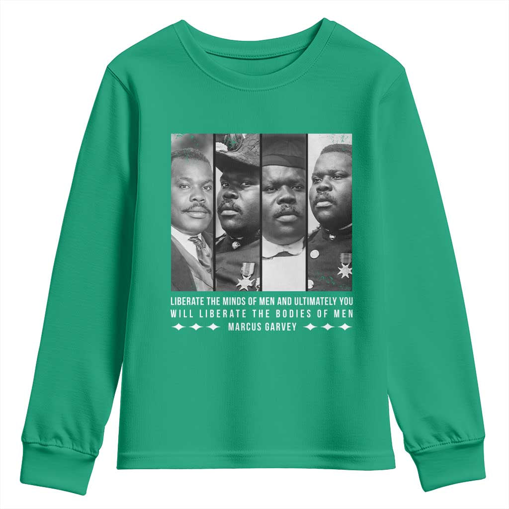 Marcus Garve Quote Youth Sweatshirt Liberate The Minds Of Men