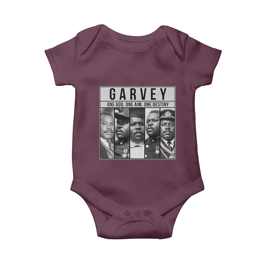 Marcus Garvey Quote Baby Onesie One God One Aim One Destiny