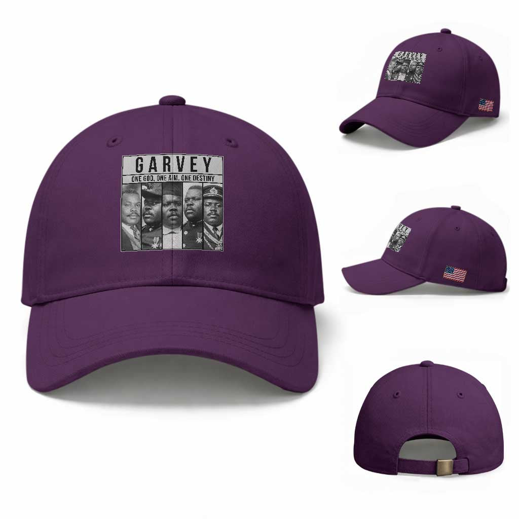Marcus Garvey Quote Baseball Cap One God One Aim One Destiny