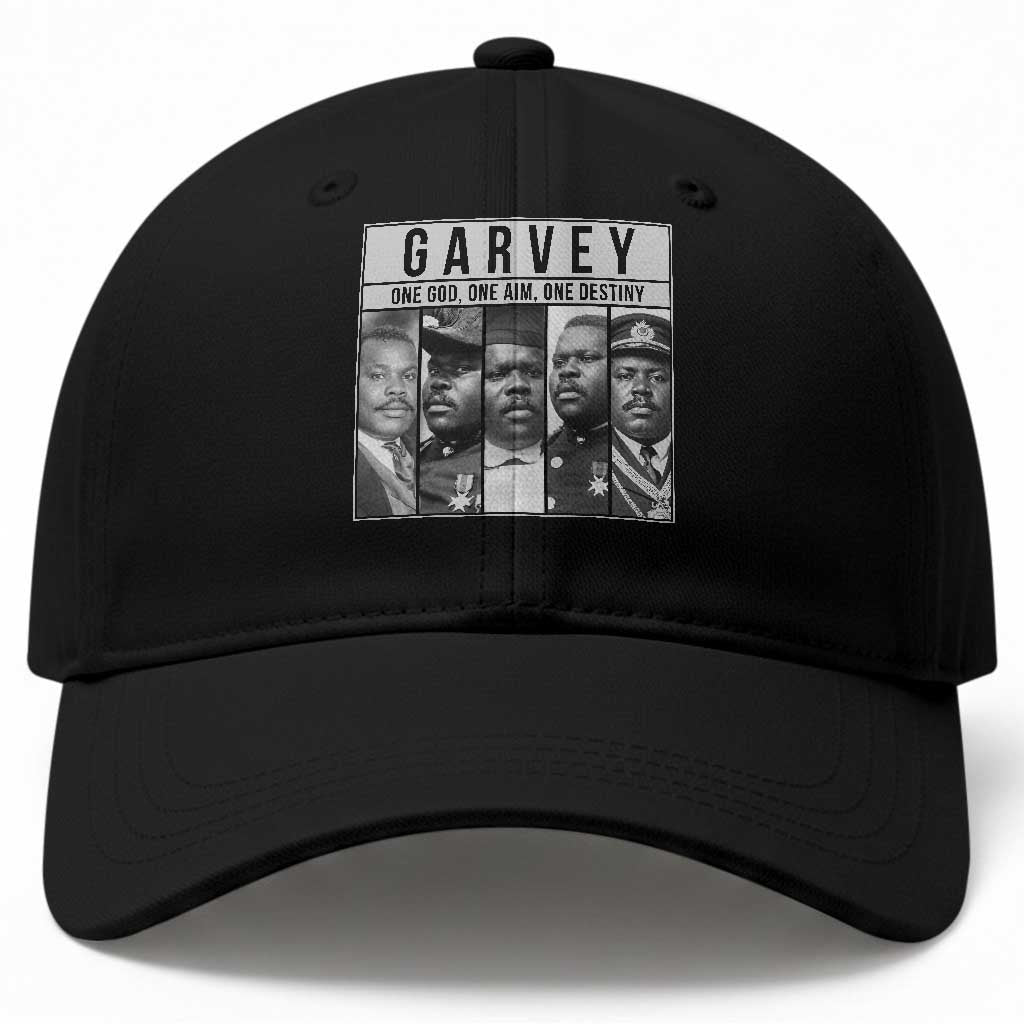 Marcus Garvey Quote Baseball Cap One God One Aim One Destiny
