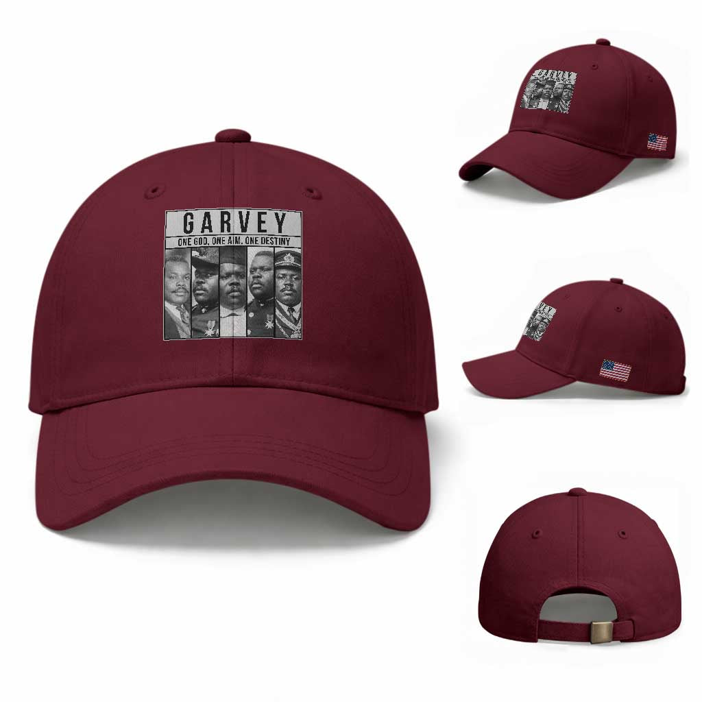 Marcus Garvey Quote Baseball Cap One God One Aim One Destiny