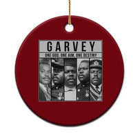 Marcus Garvey Quote Ceramic Ornament One God One Aim One Destiny