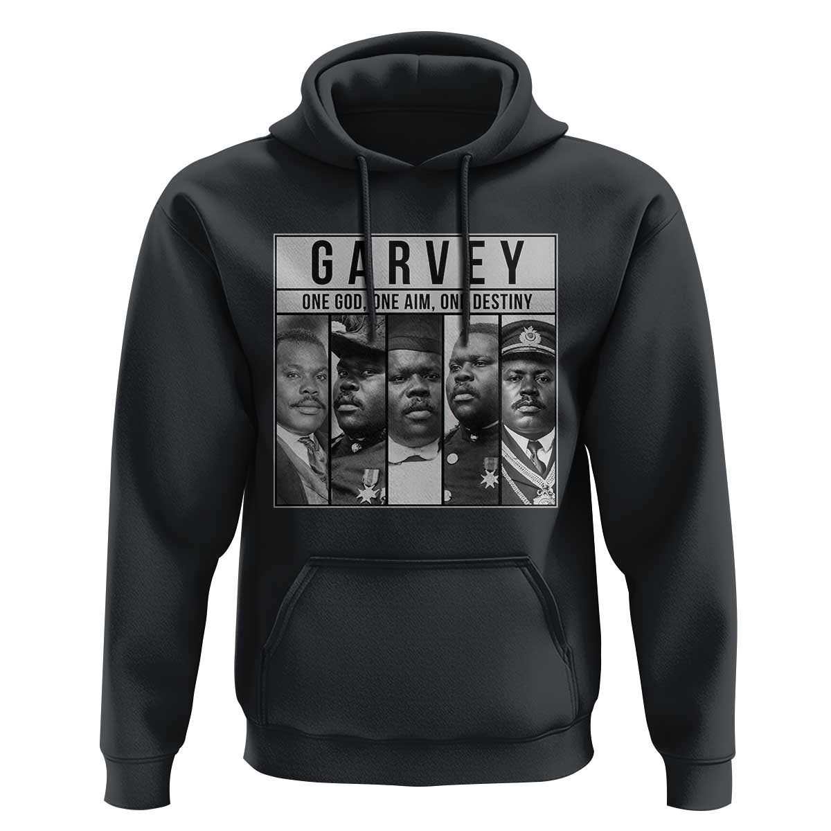 Marcus Garvey Quote Hoodie One God One Aim One Destiny