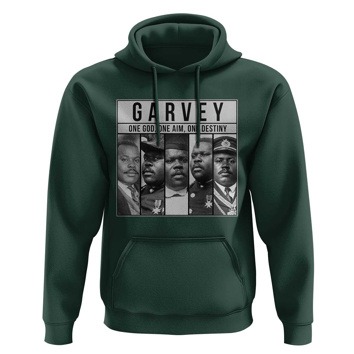 Marcus Garvey Quote Hoodie One God One Aim One Destiny