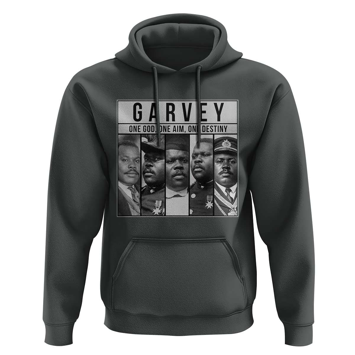 Marcus Garvey Quote Hoodie One God One Aim One Destiny