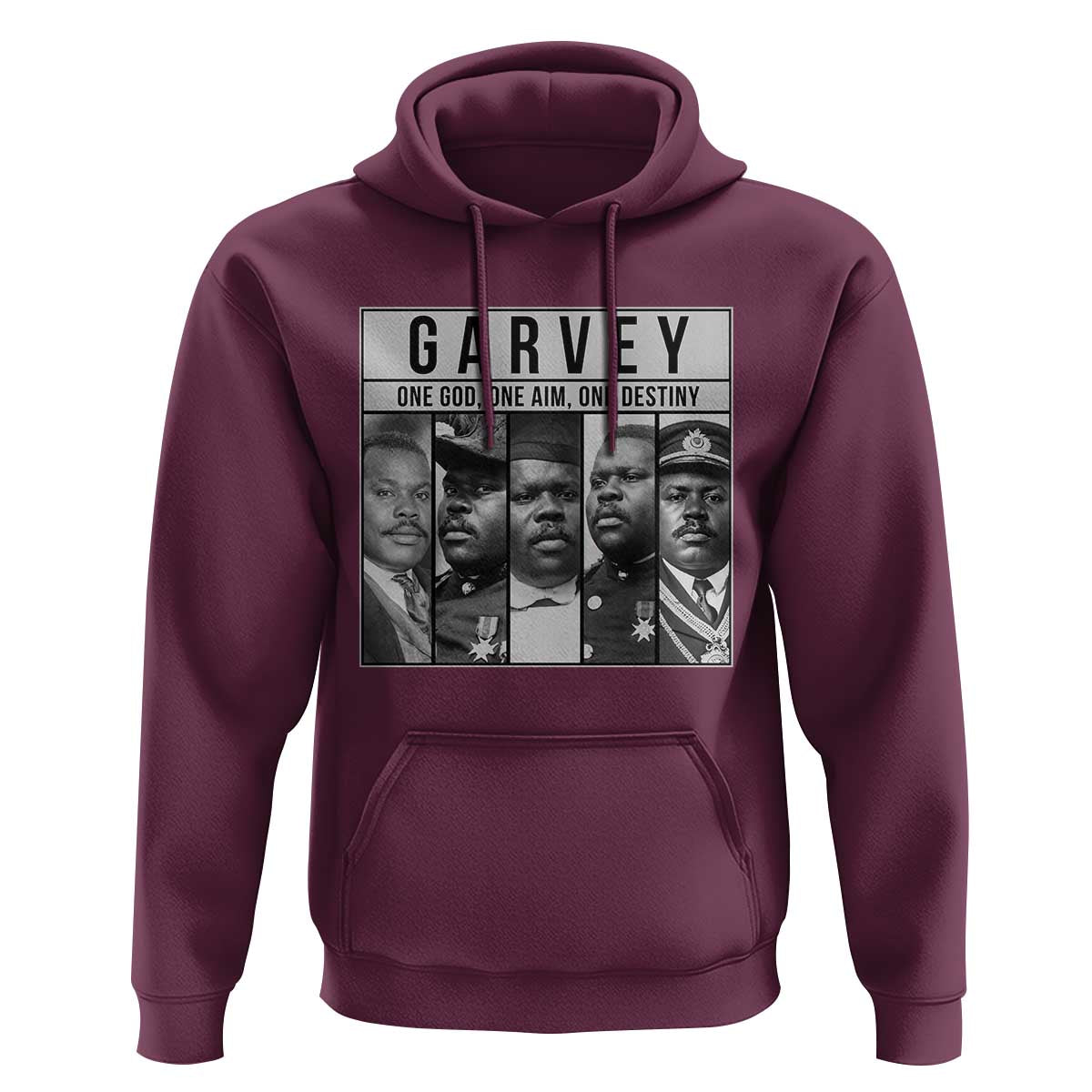 Marcus Garvey Quote Hoodie One God One Aim One Destiny
