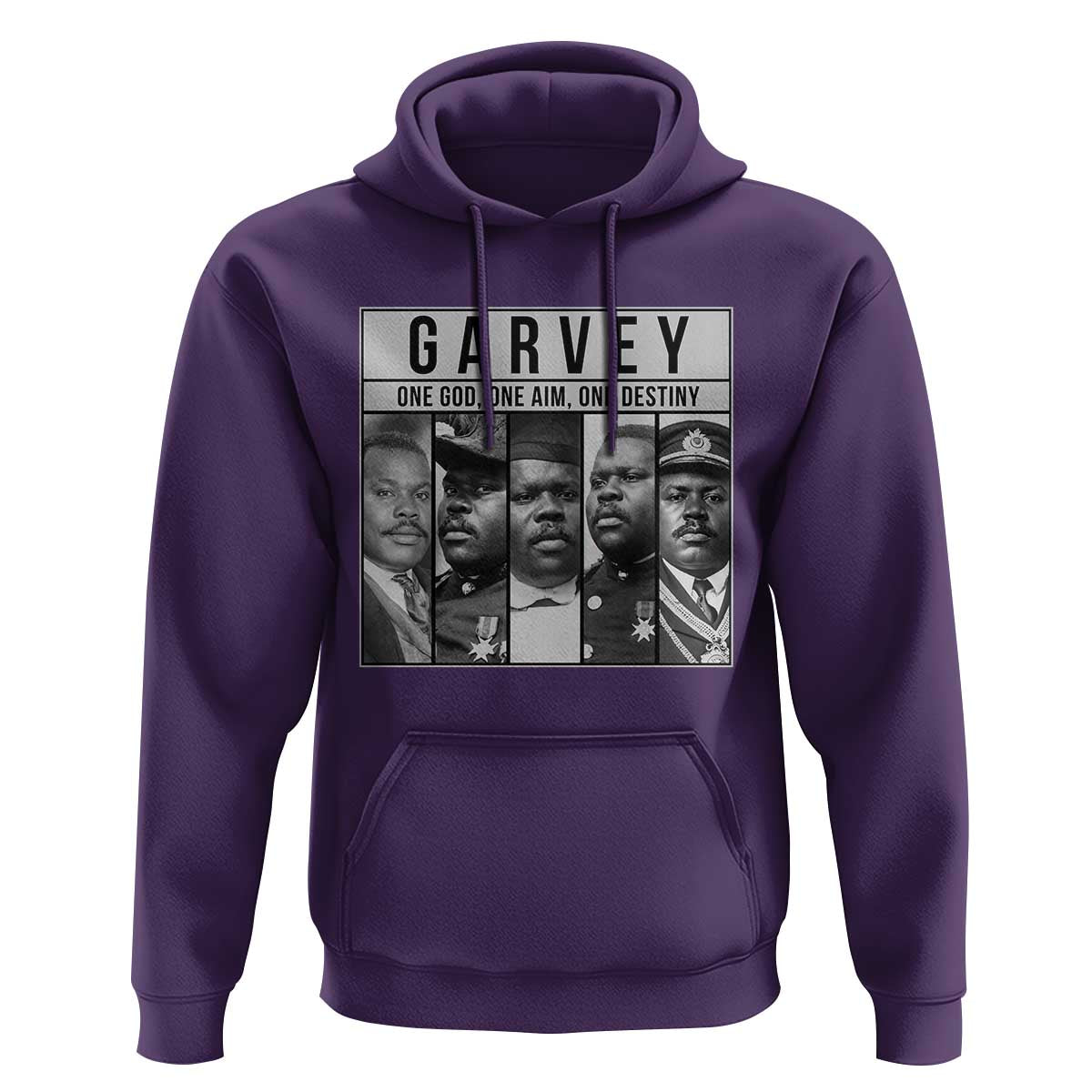 Marcus Garvey Quote Hoodie One God One Aim One Destiny