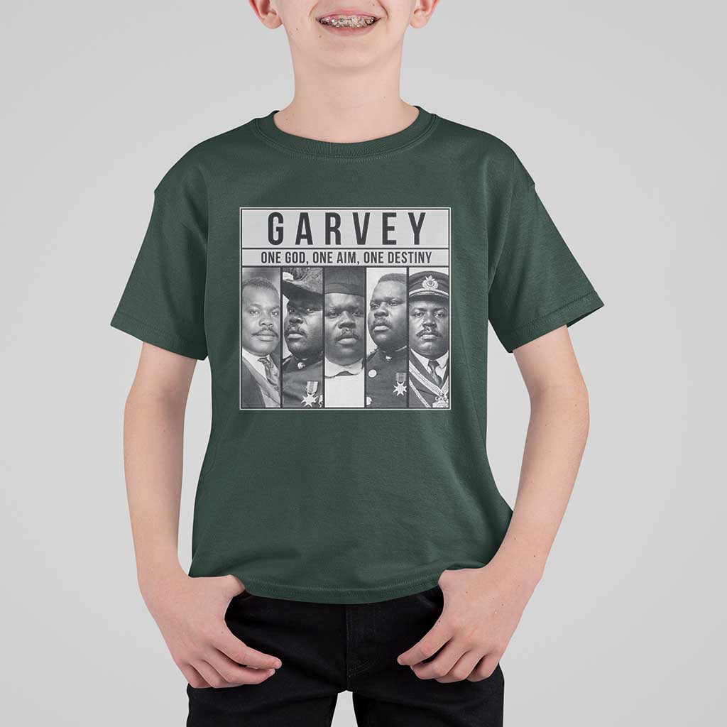 Marcus Garvey Quote T Shirt For Kid One God One Aim One Destiny