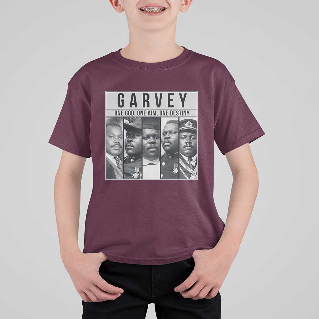 Marcus Garvey Quote T Shirt For Kid One God One Aim One Destiny