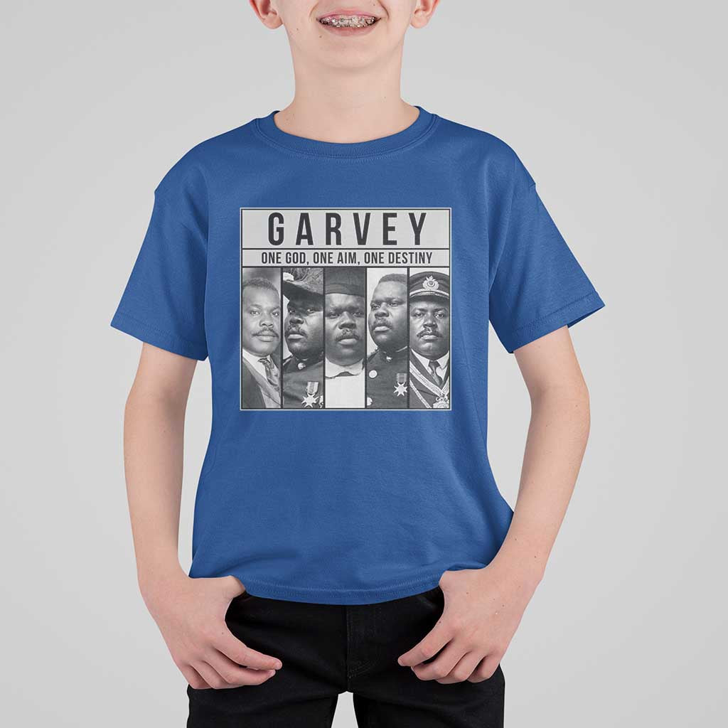 Marcus Garvey Quote T Shirt For Kid One God One Aim One Destiny