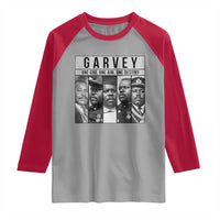 Marcus Garvey Quote Raglan Shirt One God One Aim One Destiny