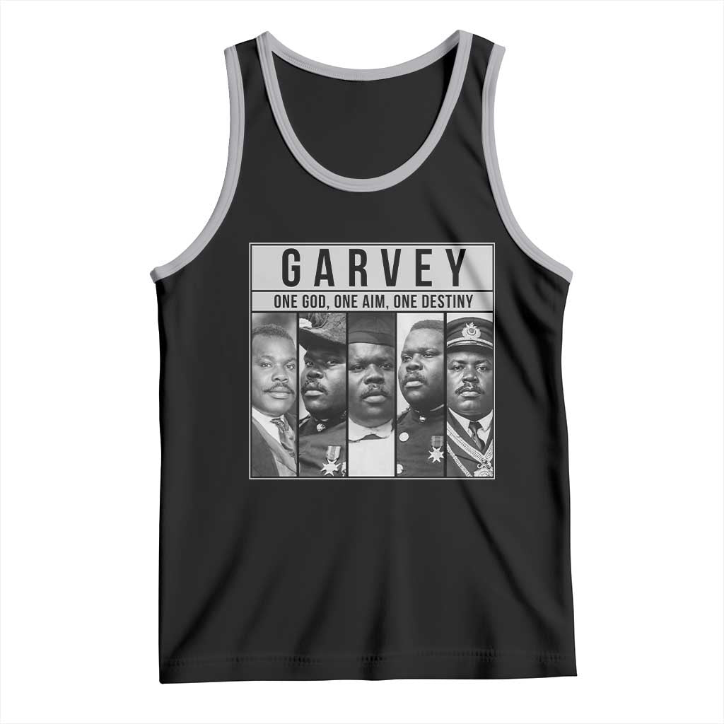Marcus Garvey Quote Tank Top One God One Aim One Destiny