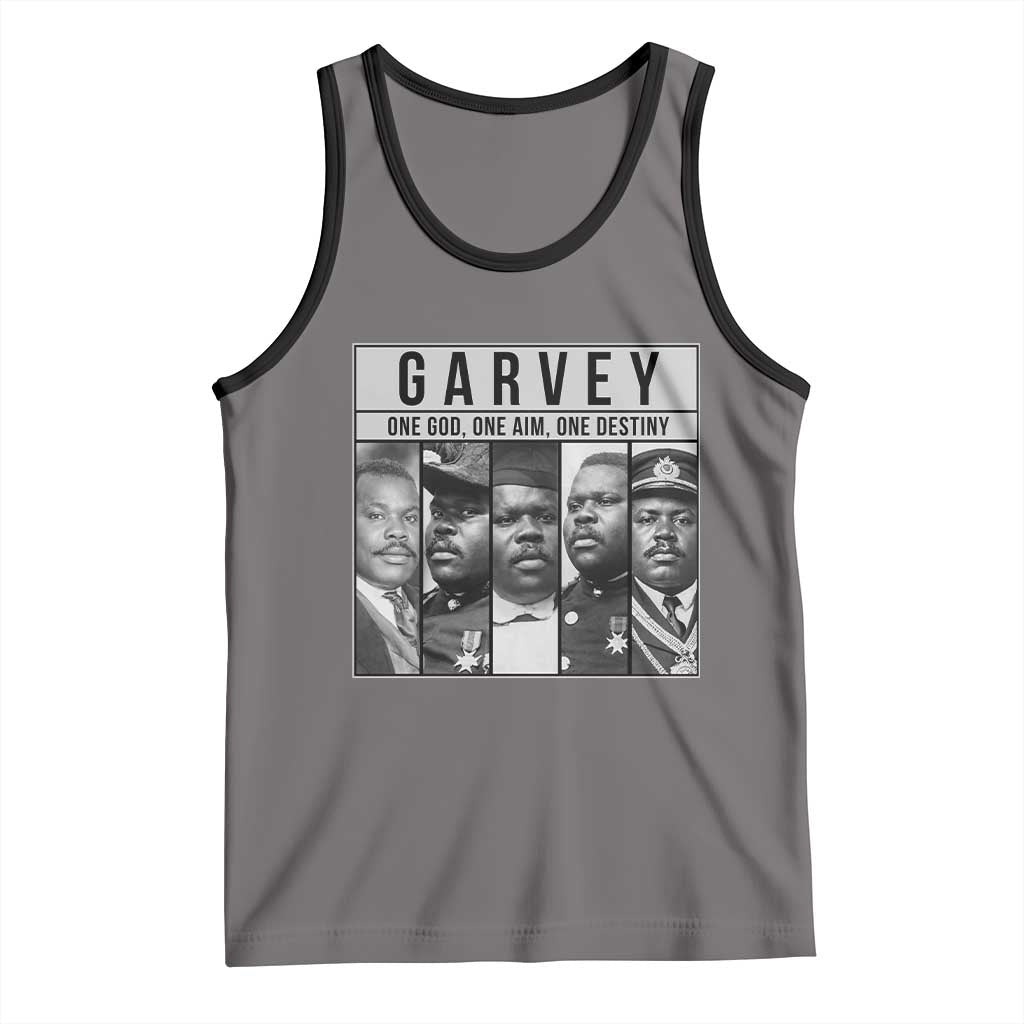 Marcus Garvey Quote Tank Top One God One Aim One Destiny