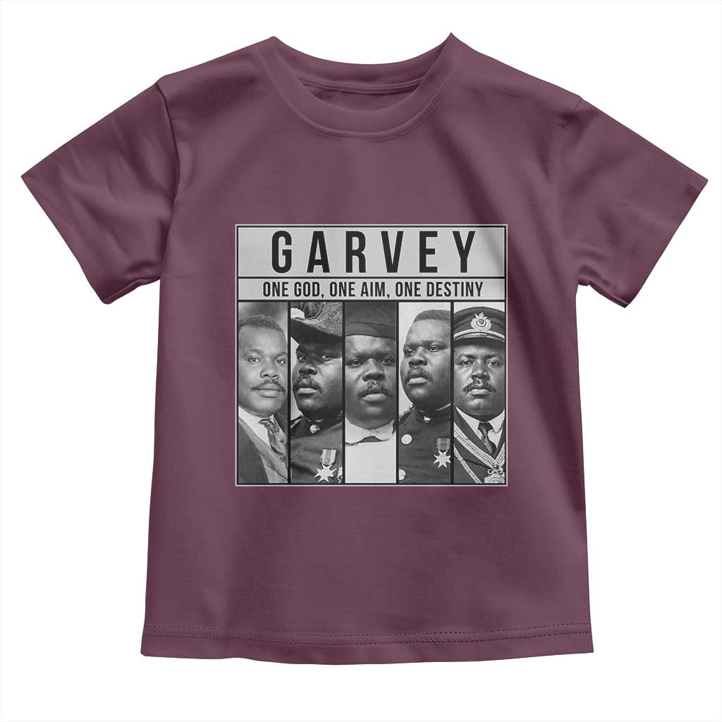 Marcus Garvey Quote Toddler T Shirt One God One Aim One Destiny