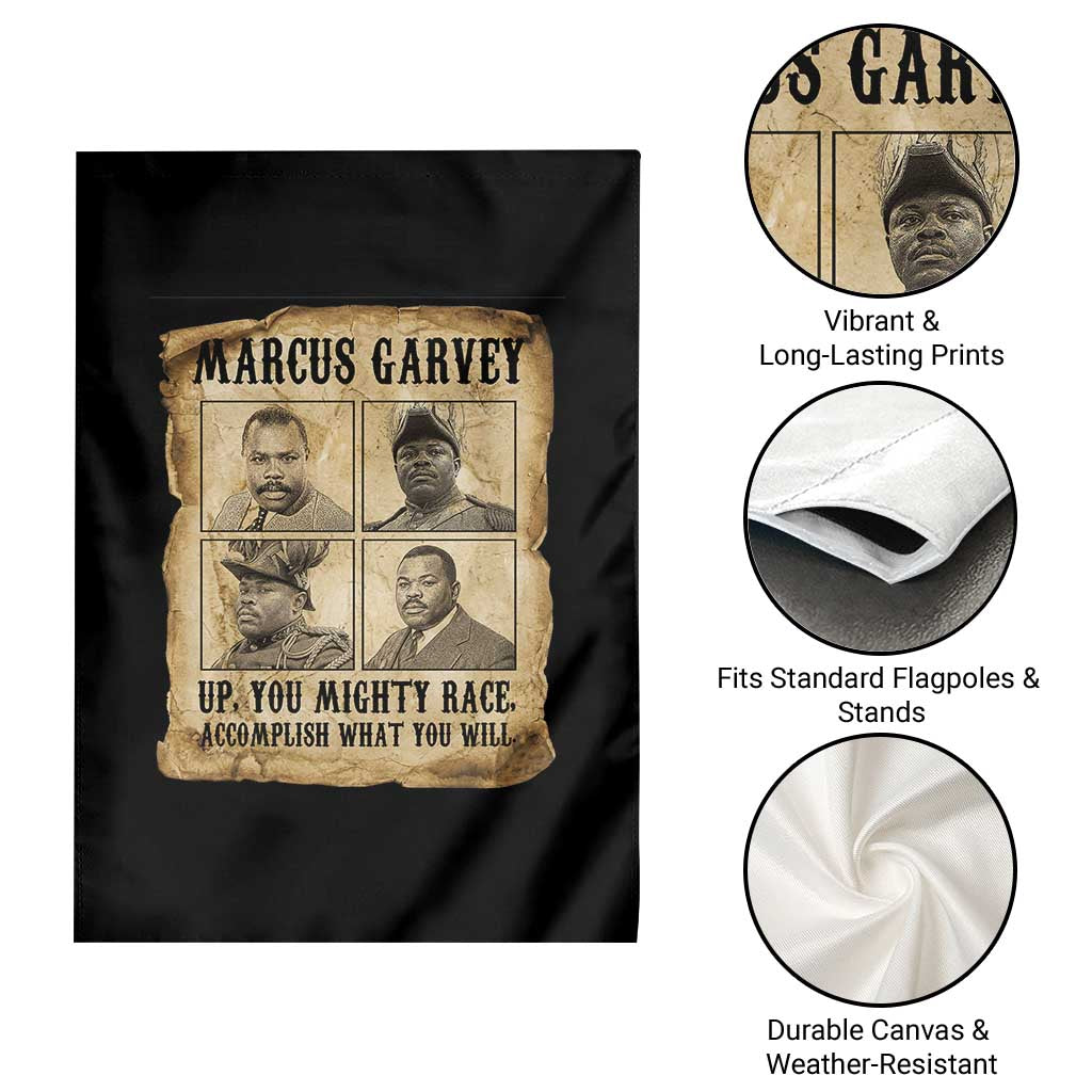 Vintage Marcus Garvey Garden Flag Up You Mighty Race Quote