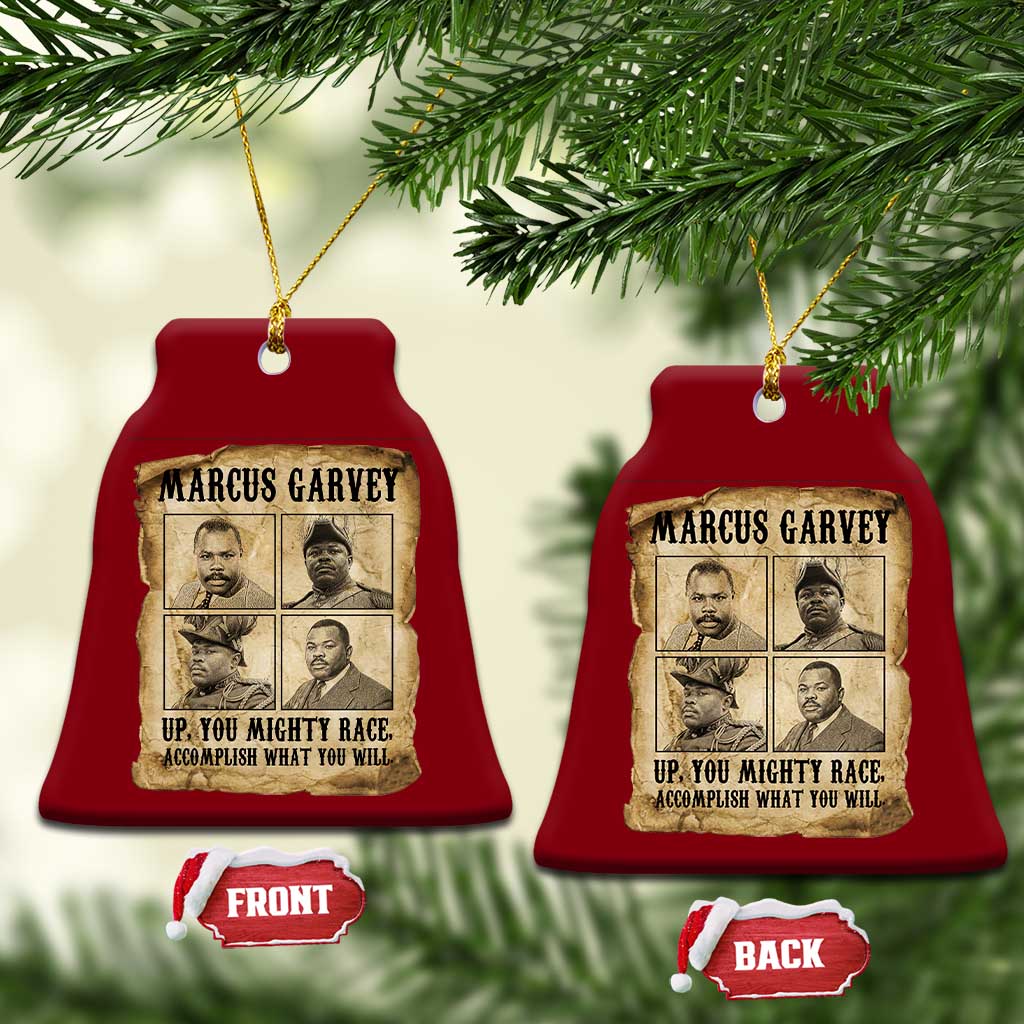 Vintage Marcus Garvey Ceramic Ornament Up You Mighty Race Quote