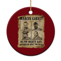 Vintage Marcus Garvey Ceramic Ornament Up You Mighty Race Quote