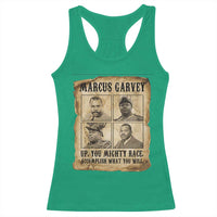 Vintage Marcus Garvey Racerback Tank Top Up You Mighty Race Quote