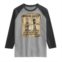 Vintage Marcus Garvey Raglan Shirt Up You Mighty Race Quote