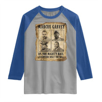 Vintage Marcus Garvey Raglan Shirt Up You Mighty Race Quote