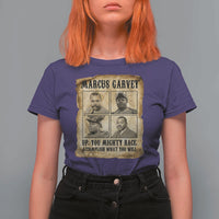 Vintage Marcus Garvey T Shirt For Women Up You Mighty Race Quote