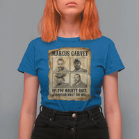 Vintage Marcus Garvey T Shirt For Women Up You Mighty Race Quote