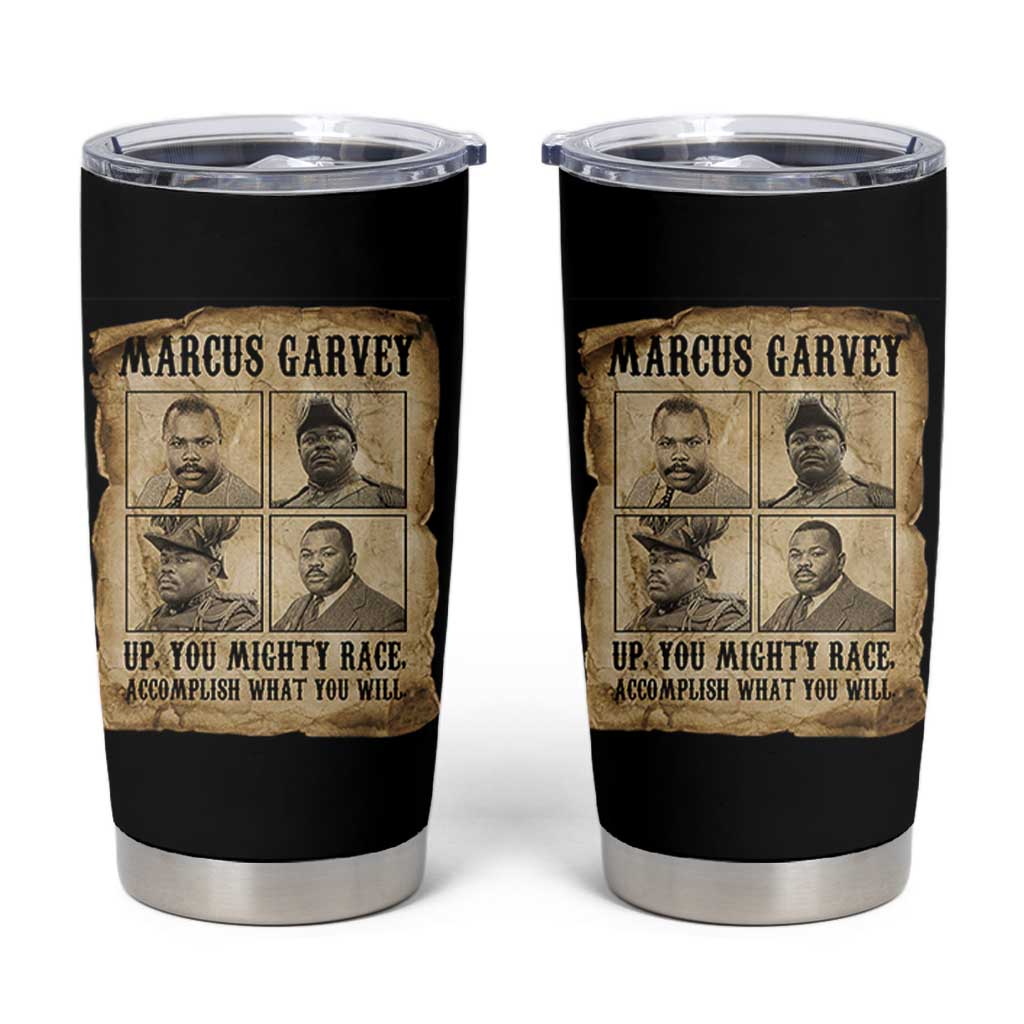Vintage Marcus Garvey Tumbler Cup Up You Mighty Race Quote