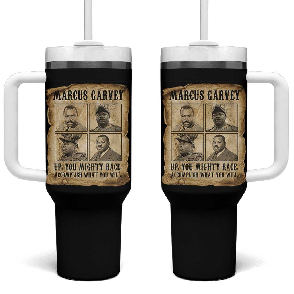 Vintage Marcus Garvey Tumbler With Handle Up You Mighty Race Quote