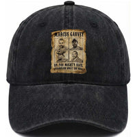 Vintage Marcus Garvey Washed Cotton Baseball Cap Up You Mighty Race Quote