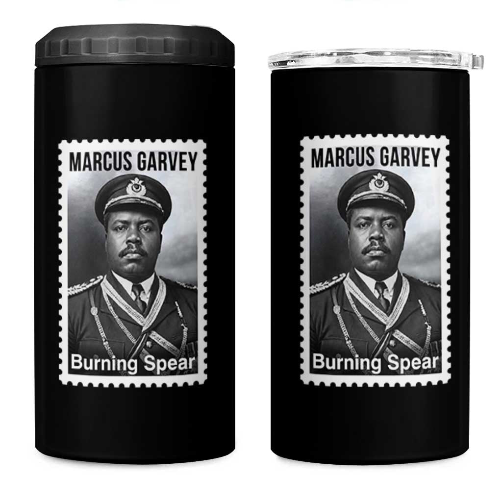 Marcus Garvey 4 in 1 Can Cooler Tumbler Jamaican National Hero Legacy Gift