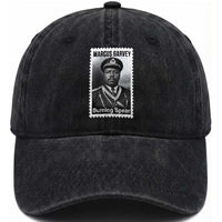 Marcus Garvey Washed Cotton Baseball Cap Jamaican National Hero Legacy Gift