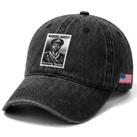 Marcus Garvey Washed Cotton Baseball Cap Jamaican National Hero Legacy Gift