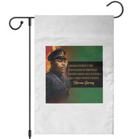 Marcus Garvey Pan African Flag Garden Flag A People Without Knowledge Of Their Past Quote
