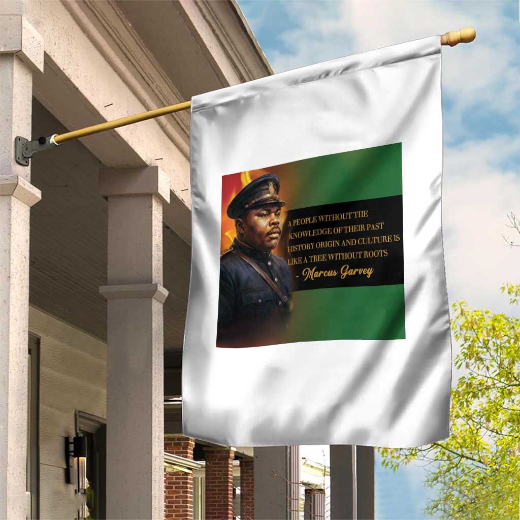 Marcus Garvey Pan African Flag Garden Flag A People Without Knowledge Of Their Past Quote